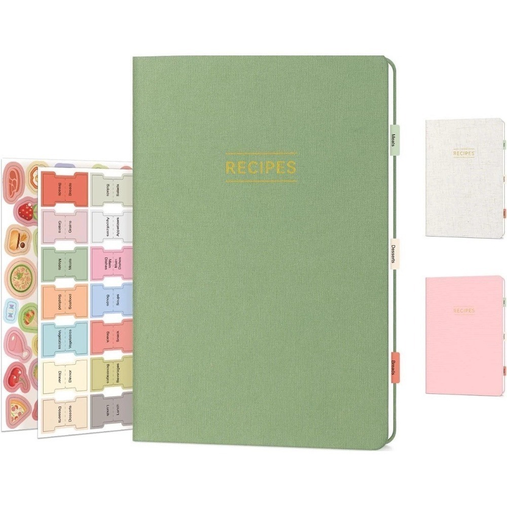 New Recipe Book to Write Your Own Recipes, Blank Cookbook Notebook with Tabs - Picture 6 of 6
